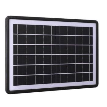 12W-os 5 töltőfejes szolár panel - 26x37 cm napelemes töltő panel (BBV) kép