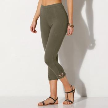 3/4 leggings makramé csipkével kép