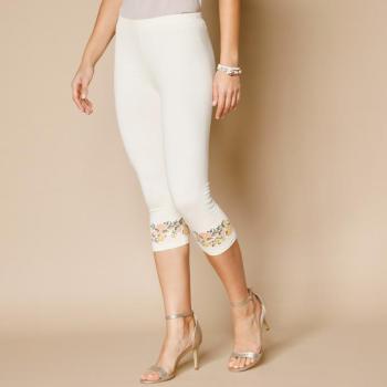 3/4 leggings nyomtatott lábszárvégekkel kép