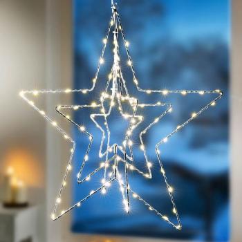 3D LED csillag dekoráció kép