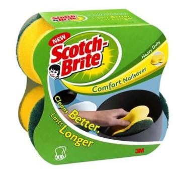 3M Mosogatószivacs, piskóta alakú, kézkímélő, 3M &quot;Scotch-Brite&quot; kép