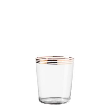 440 ml-es 3 aranyszínű sávval Tumbler poharak 6 db-os készlet – 21st Century Glass kép