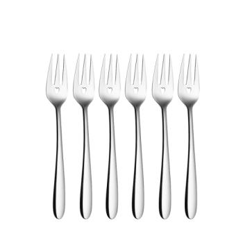 6 db-os szívecskés desszertvilla készlet - Love Cutlery kép