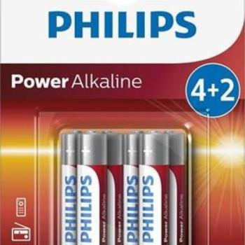 6 elemek PHILIPS AAA 1,5 V mikro kép