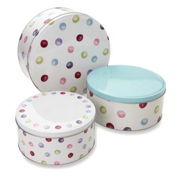 Acél élelmiszertartó doboz szett 3 db-os Spotty Dotty – Cooksmart ® kép