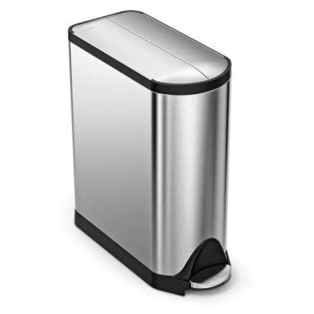 Acél pedálos szemetes 40 l Dual - simplehuman kép