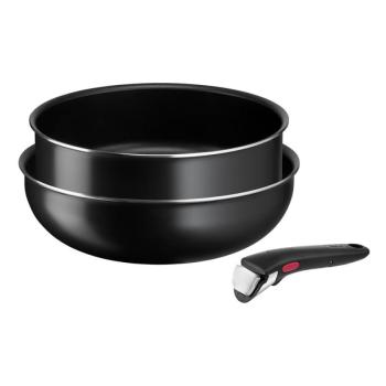 Alumínium edény készlet 3 db-os Ingenio Easy Cook & Clean Black – Tefal kép