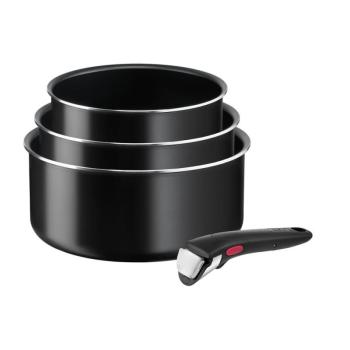 Alumínium edény készlet 4 db-os Ingenio Easy Cook & Clean Black – Tefal kép