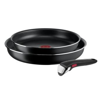 Alumínium serpenyő készlet 3 db-os Ingenio Easy Cook & Clean Black – Tefal kép