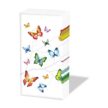 AMB.12214230 Colorful Butterflies papírzsebkendő 10db-os kép