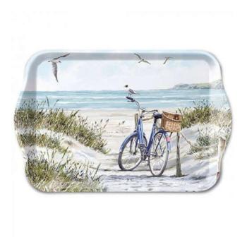 AMB.13717380 Bike at the Beach műanyag kistálca 13x21cm kép