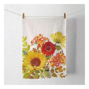 AMB.17815020 Sunny Flowers Cream konyharuha 50x70cm, 100% pamut kép