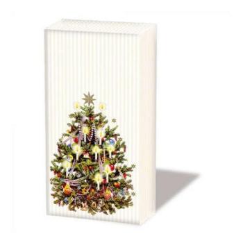 AMB.32215345 X-Mas Tree cream papírzsebkendő 10db-os kép