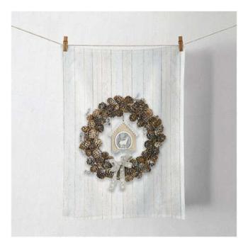 AMB.37815650 Pine Cone Wreath konyharuha 50x70cm, 100% pamut kép