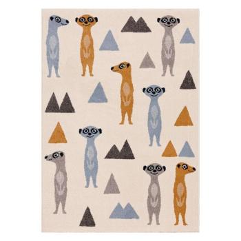 Antiallergén gyerek szőnyeg 170x120 cm Funny Meerkat - Yellow Tipi kép