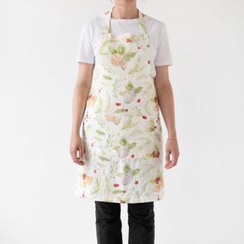 Apron Merry karácsonyi len kötény, 80 x 55 cm - Linen Tales kép