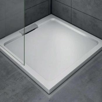 AQUATREND MMX T02 80x80/90x90 szögletes slim műmárvány zuhanytálc... kép