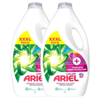 Ariel + Complete Fiber Protection folyékony Mosószer 2x3,2L - 128... kép