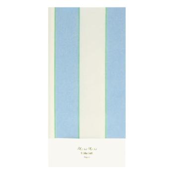 Asztalterítő 137x259 cm Pale Blue Stripe – Meri Meri kép