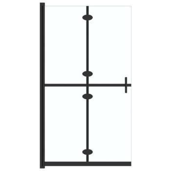 átlátszó esg üveg összecsukható zuhanyfal 80 x 190 cm kép