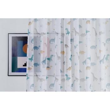 Átlátszó gyerek függöny 300x245 cm Dino - Mendola Fabrics kép