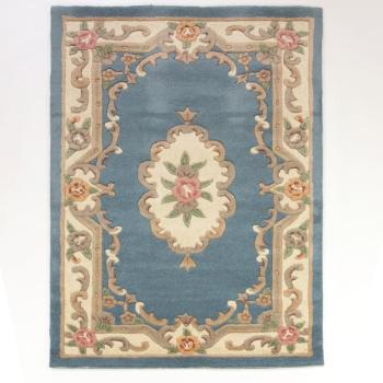 Aubusson kék gyapjú szőnyeg, 75 x 150 cm - Flair Rugs kép