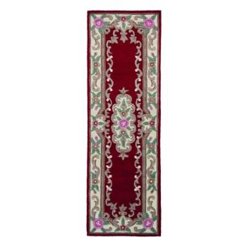 Aubusson piros gyapjú szőnyeg, 67 x 210 cm - Flair Rugs kép