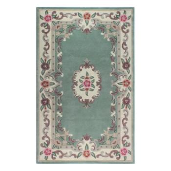 Aubusson zöld gyapjú szőnyeg, 75 x 150 cm - Flair Rugs kép