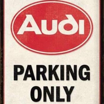 AUDI Parking Only - Fémtábla kép