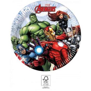 Avengers parti papírtányér - 8 darabos - 20 cm FSC kép