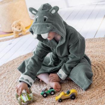 Baba fürdőköpeny Hippo, frottír pamut 340g/m2 kép