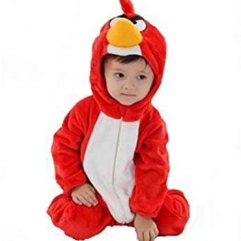 Baba plüss Kigurumi overál - Angry Birds - piros kép