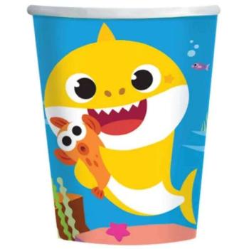 Baby Shark papír pohár 8 db-os 250 ml kép