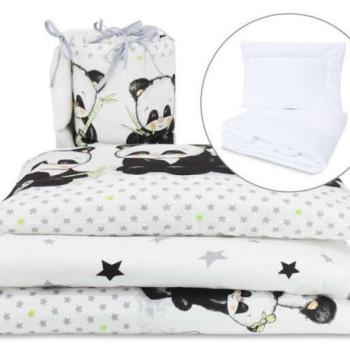 Baby Shop 6 részes babaágynemű - panda kép