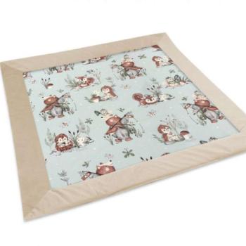 Baby Shop megkötős pólyatakaró 75x75cm - Let&amp;- 039;s Go! menta kép