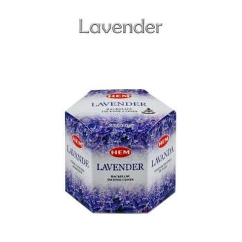 Backflow-lefelé áramló füstölő kúp Lavender 40db Hem kép