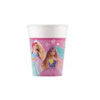 Barbie papír pohár 8 db-os 200ml kép