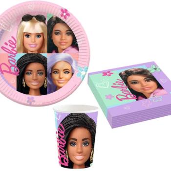 Barbie Sweet Life party szett 32 db-os 23 cm-es tányérral kép