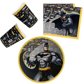 Batman party szett 23cm-es tányérral 32db-os kép