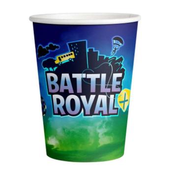 Battle Royal papír pohár 8 db-os 250 ml kép