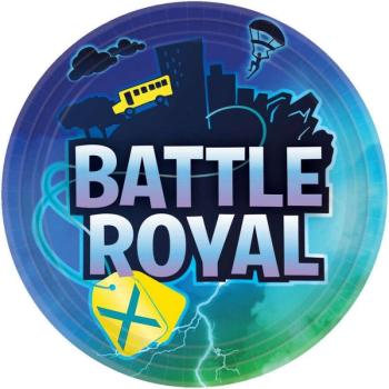 Battle Royal papírtányér 8 db-os 22,8 cm kép