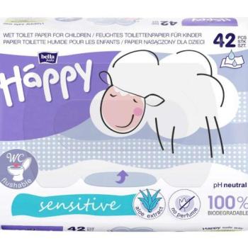 Bella Baby Happy Sensitive Nedves Toalettpapír 42db kép