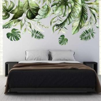 Beltéri falmatrica a monstera növény leveleinek motívumával 120 x 240 cm kép