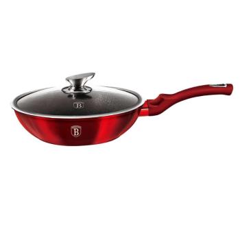 Berlinger Haus BH-1265N Burgundy Metallic Line Wok fedővel 28cm kép