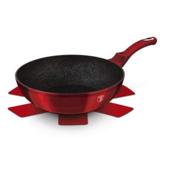 Berlinger Haus BH-1267N Metallic Line Burgundy Edition Wok 28 cm... kép