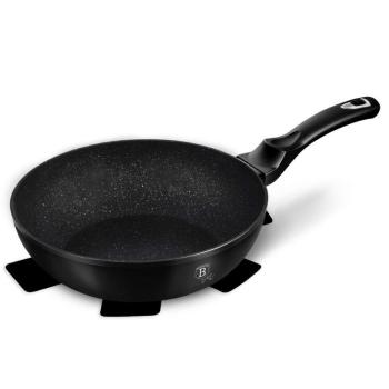 Berlinger Haus BH-1848 Black Silver Collection Wok 28cm alátéttel  kép