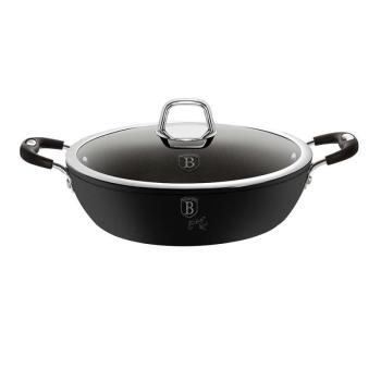 Berlinger Haus BH-6125 Alacsony lábas fedővel, 28 cm, Black Profe... kép