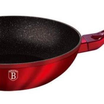 BerlingerHaus WOK Burgundy Metallic Line serpenyő 28 cm kép