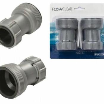 BESTWAY 58236 Flowclear tömlőadapter 38 mm -es tömlőkhöz, 32 mm -es csatlakozókhoz, dupla csomag kép