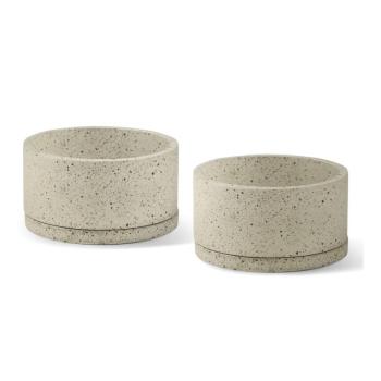 Beton virágcserép készlet 2 db-os ø 30 cm Terrazzo – Bonami Selection kép